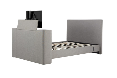 Plaza Fabric Tv Bed Grey